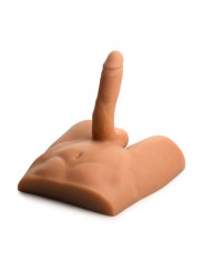JOCK - Ass Masturbator met Positioneerbare Dildo - Mediumkleurig