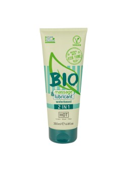 HOT BIO 2 in 1 Waterbasis Glijmiddel En Massagegel