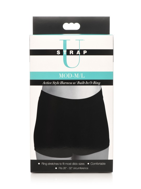 Strap U - Harness with Built-In O-Ring - Black