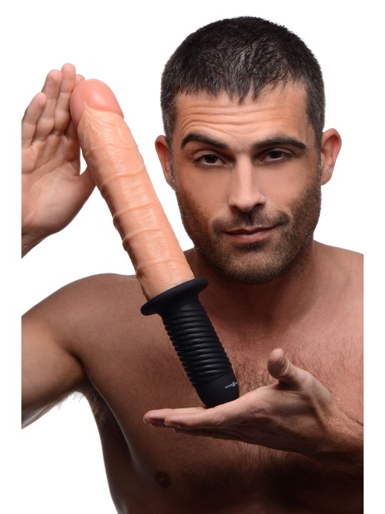 Master Series - Onslaught 13 Mode XL Flesh Dildo - Beige