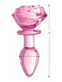 BOOTY SPARKS - Rose Glass Anaalplug Small - Roze