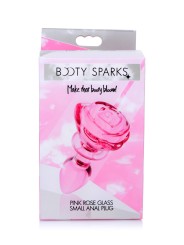 BOOTY SPARKS - Rose Glass Anaalplug Small - Roze