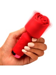 BLOOMGASM - Pleasure Rose Mini Wand Vibrator - Rood