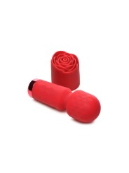 BLOOMGASM - Pleasure Rose Mini Wand Vibrator - Rood