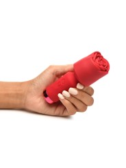 BLOOMGASM - Pleasure Rose Mini Wand Vibrator - Rood