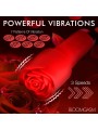 BLOOMGASM - Pleasure Rose Mini Wand Vibrator - Rood