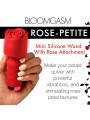 BLOOMGASM - Pleasure Rose Mini Wand Vibrator - Rood