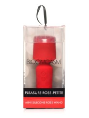 BLOOMGASM - Pleasure Rose Mini Wand Vibrator - Rood