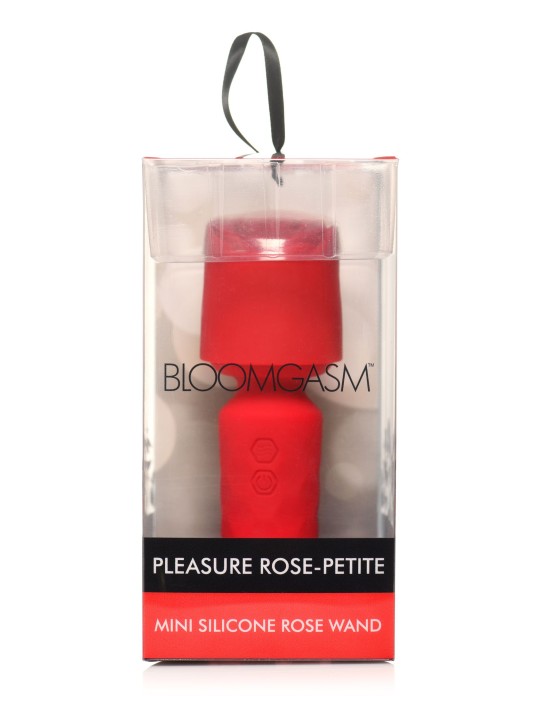 BLOOMGASM - Pleasure Rose Mini Wand Vibrator - Rood