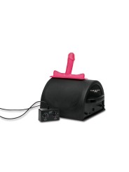 LOVE BOTZ - 50X Saddle Pro Sex Machine met 4 Opzetstukken - Zwart