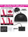 LOVE BOTZ - 50X Saddle Pro Sex Machine met 4 Opzetstukken - Zwart