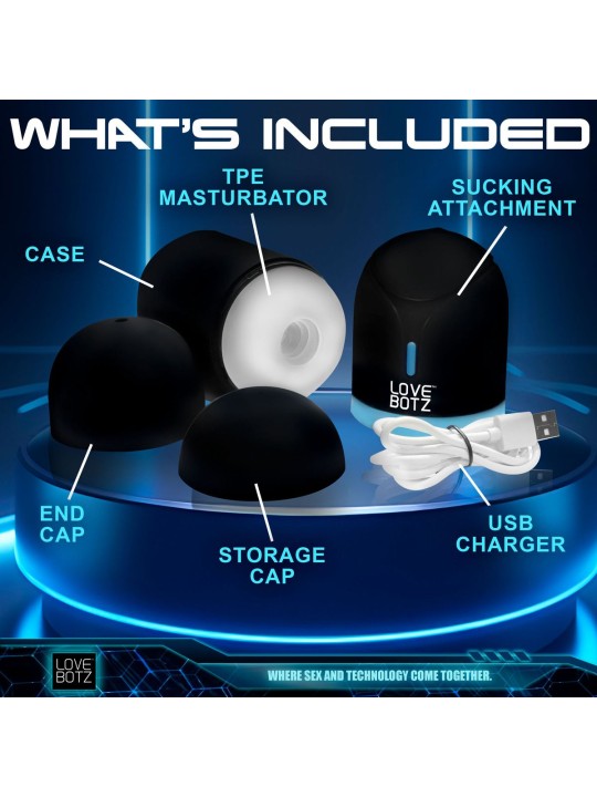THE MILKER - Mega-Pod Sucking Masturbator - Zwart