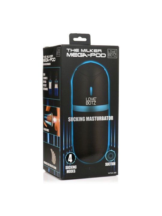 THE MILKER - Mega-Pod Sucking Masturbator - Zwart