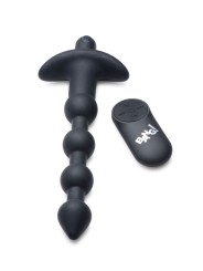 BANG! - 28X Vibrerende Silicone Anaalkralen met Afstandsbediening - Zwart