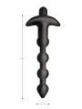 BANG! - 28X Vibrerende Silicone Anaalkralen met Afstandsbediening - Zwart