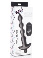 BANG! - 28X Vibrerende Silicone Anaalkralen met Afstandsbediening - Zwart