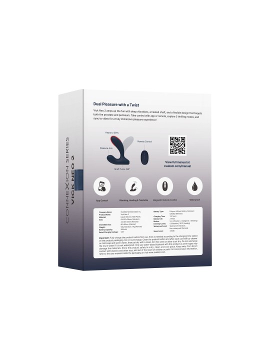 SVAKOM - Prostaat Vibrator Vick Neo 2 - Blauw