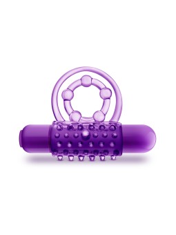 Blush - Play With Me The Player Vibrerende Dubbele Cockring met Ball Strap