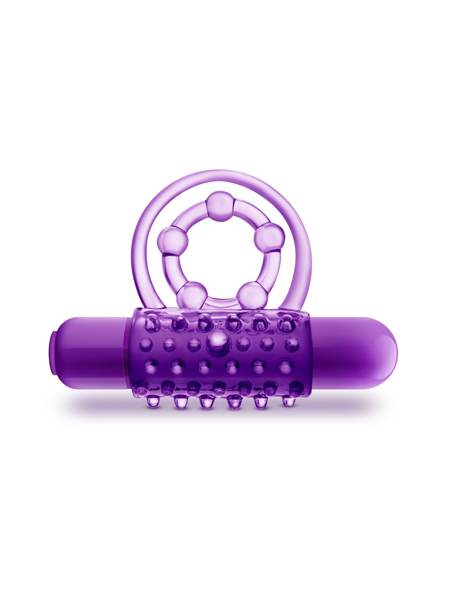 Blush - Play With Me The Player Vibrerende Dubbele Cockring met Ball Strap