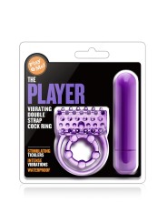 Blush - Play With Me The Player Vibrerende Dubbele Cockring met Ball Strap
