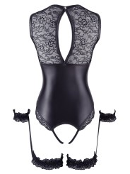 Wetlook body with Open Crotch