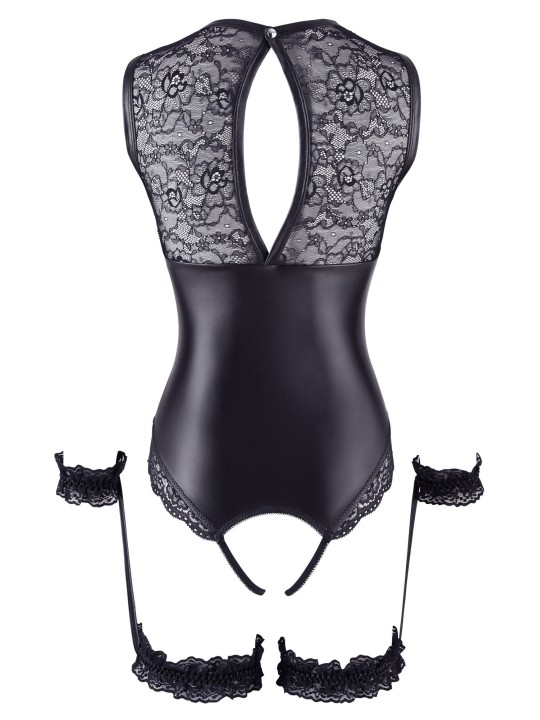 Wetlook body with Open Crotch