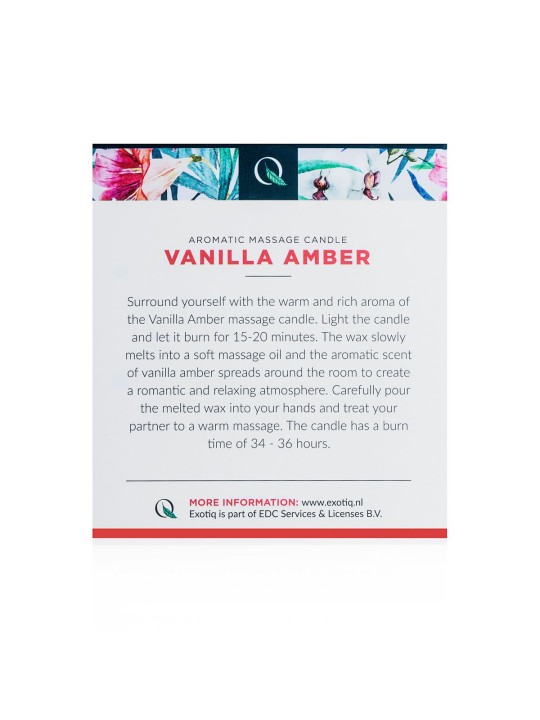 Exotiq Massage Candle Vanilla Amber - 200g