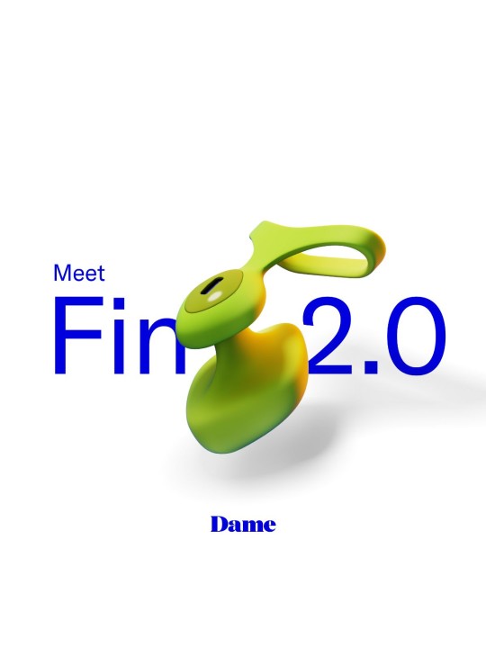 Dame - Fin 2.0 Vinger Vibrator - Citrus