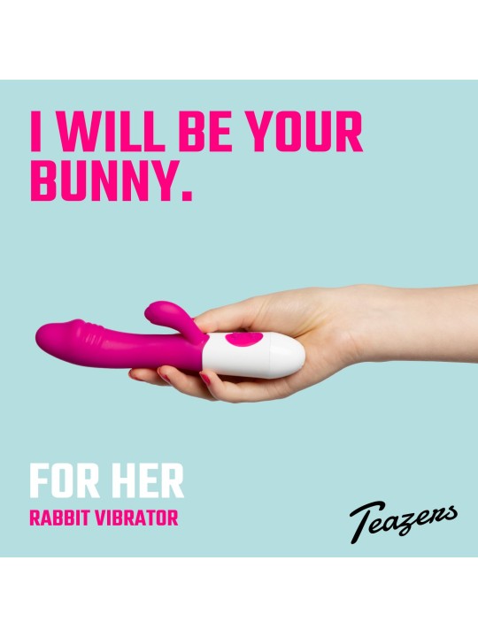 Teazers – Realistische Rabbit Vibrator – Roze