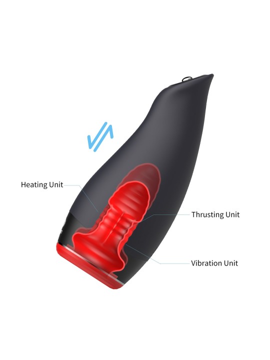 OTOUCH - Pleasure Engine Verwarmende, Stotende en Vibrerende Masturbator