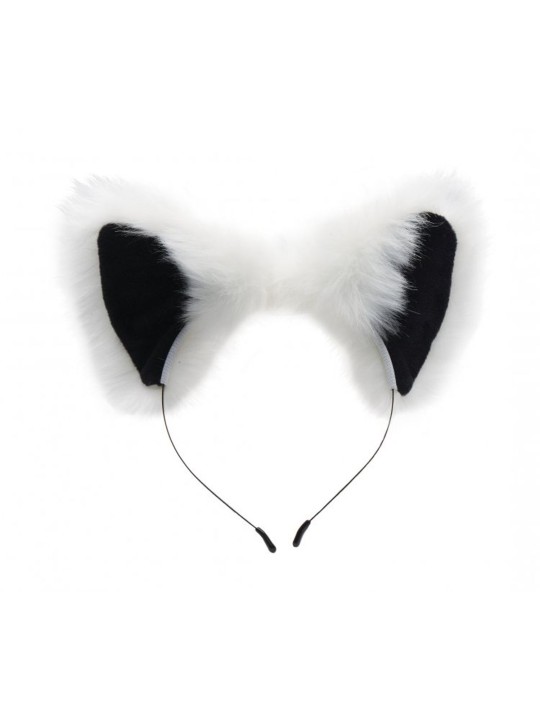 White Fox Buttplug & Haarband Set