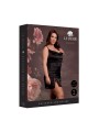 Le Desir – Criss Cross Silk Slit Dress Open Back Queen size - Black