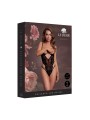 Le Désir – Open Cup Lace Bodysuit with Underwire -  Black