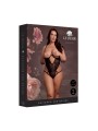 Le Désir – Open Cup Lace Bodysuit with Underwire -  Black