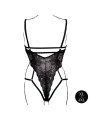 Le Désir – Open Cup Lace Bodysuit with Underwire -  Black