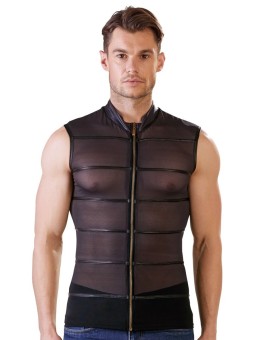 Doorschijnend Shirt Met Wetlook Strepen