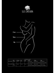 Le Desir - High Neck Lace Mini Dress Queen Size - Black