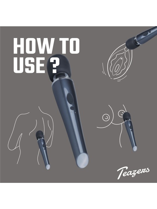 Teazers – Black Lightning Wand Vibrator – Black