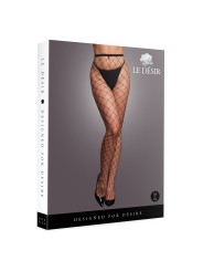 Le Desir - Panty with Big Fishnet Structure - Black