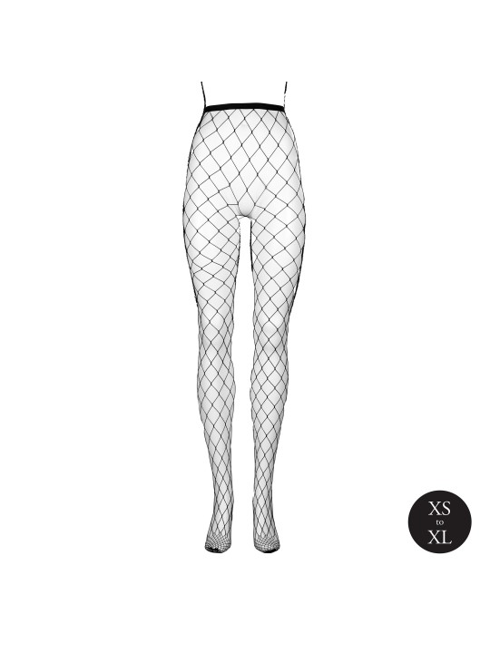 Le Desir - Panty with Big Fishnet Structure - Black