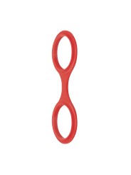 EasyToys - Flexible Silicone Handcuffs - Red