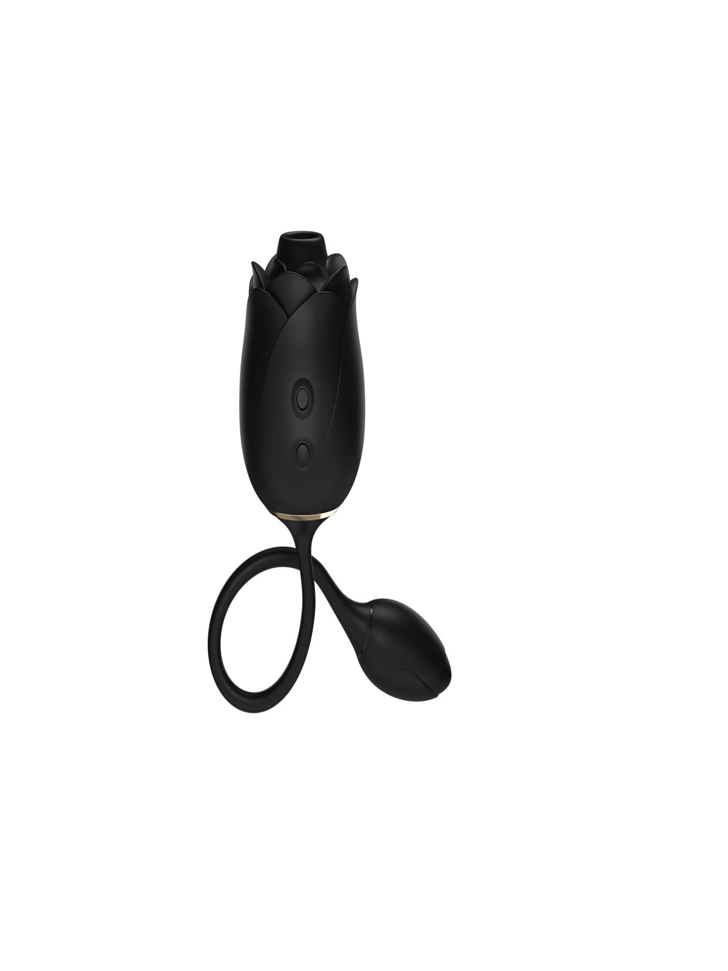 Fifty Shades of Grey - Blushing Rose Luchtdruk- en G-spot Vibrator - Zwart