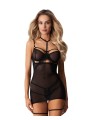 Obsessive - Arrowel Babydoll - Zwart