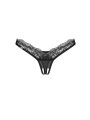 Obsessive - Arrowel String Met Open Kruisje - Zwart