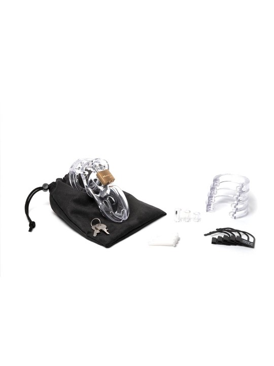 CB-3000 Chastity Cage - Transparent - 37 mm