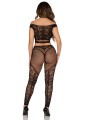 Leg Avenue – Off-Shoulder Crop Top & Legging Set – Black