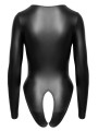 Cottelli LINGERIE – Crotchless Long Sleeve Body – Black