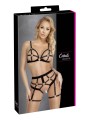Cottelli LINGERIE – Ouvert Set Bh & Slip – Zwart