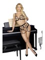 Cottelli LINGERIE – Ouvert Set Bh & Slip – Zwart