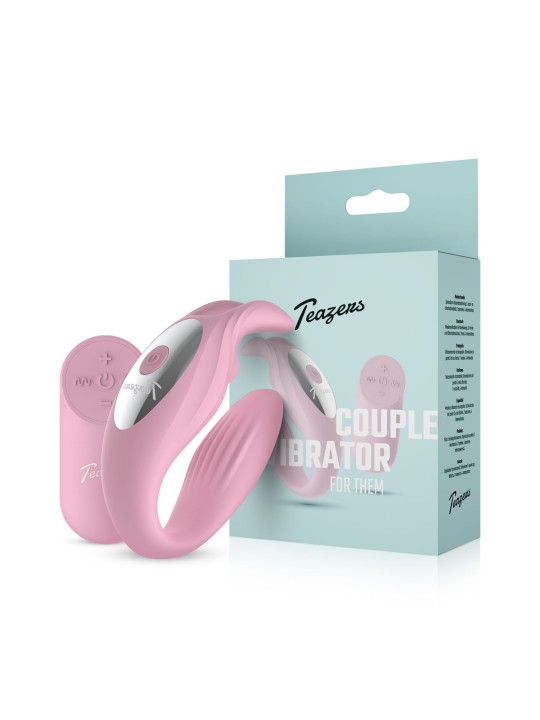 Teazers – Bunny Couple Vibrator with Remote – Pink